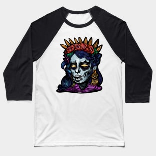 Frida Sugar Skull por sirako Baseball T-Shirt